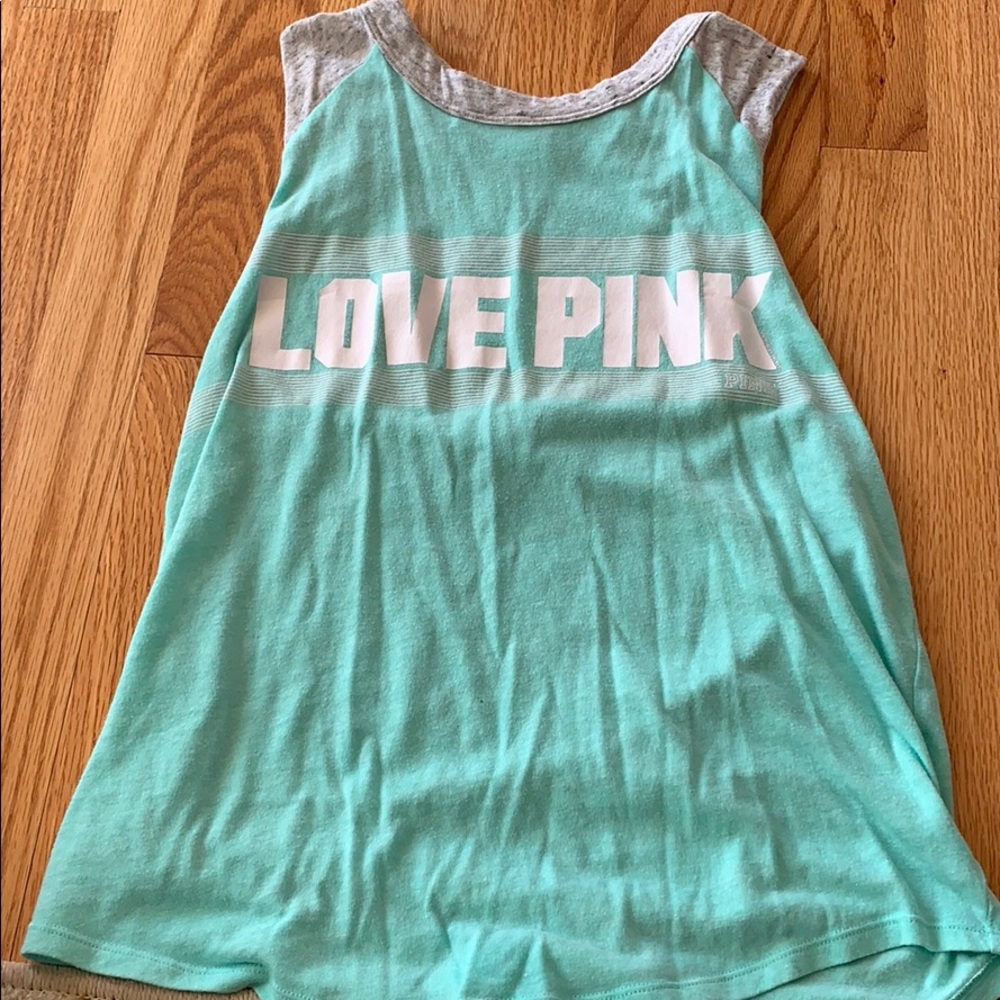 Love pink tank top